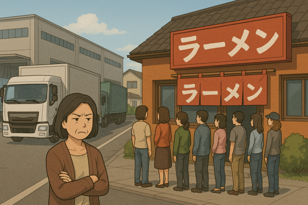 📦 大型物流倉庫 × 🍜 ラーメン屋──意外な“立地の共通点”を追う